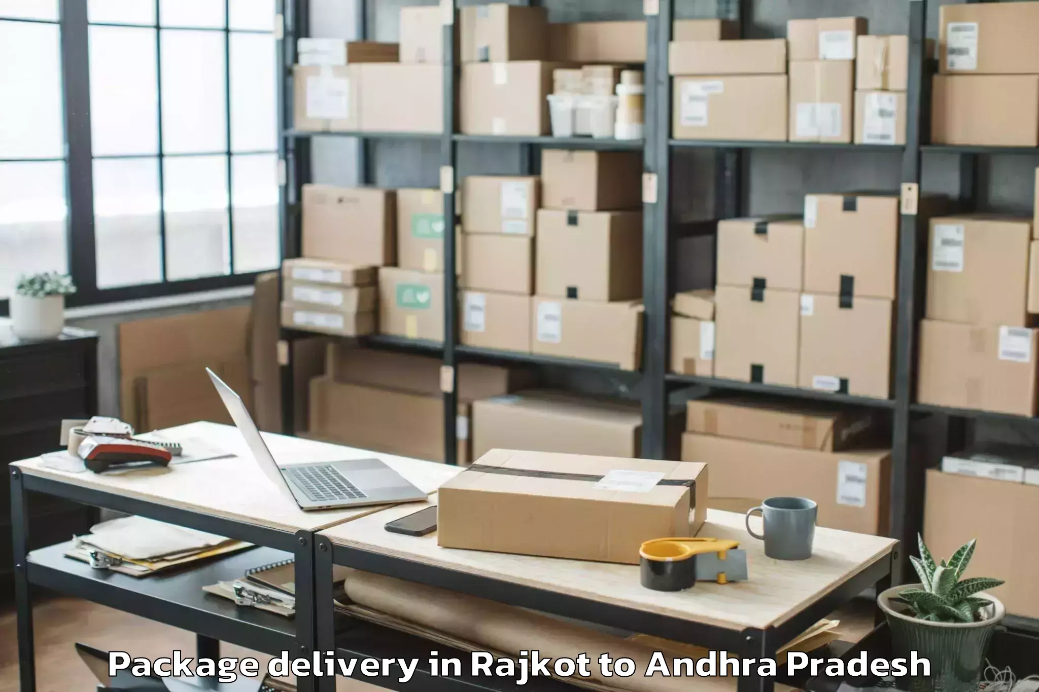 Hassle-Free Rajkot to Bhattiprolu Package Delivery